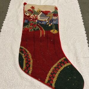 Needlepoint Christmas Stocking